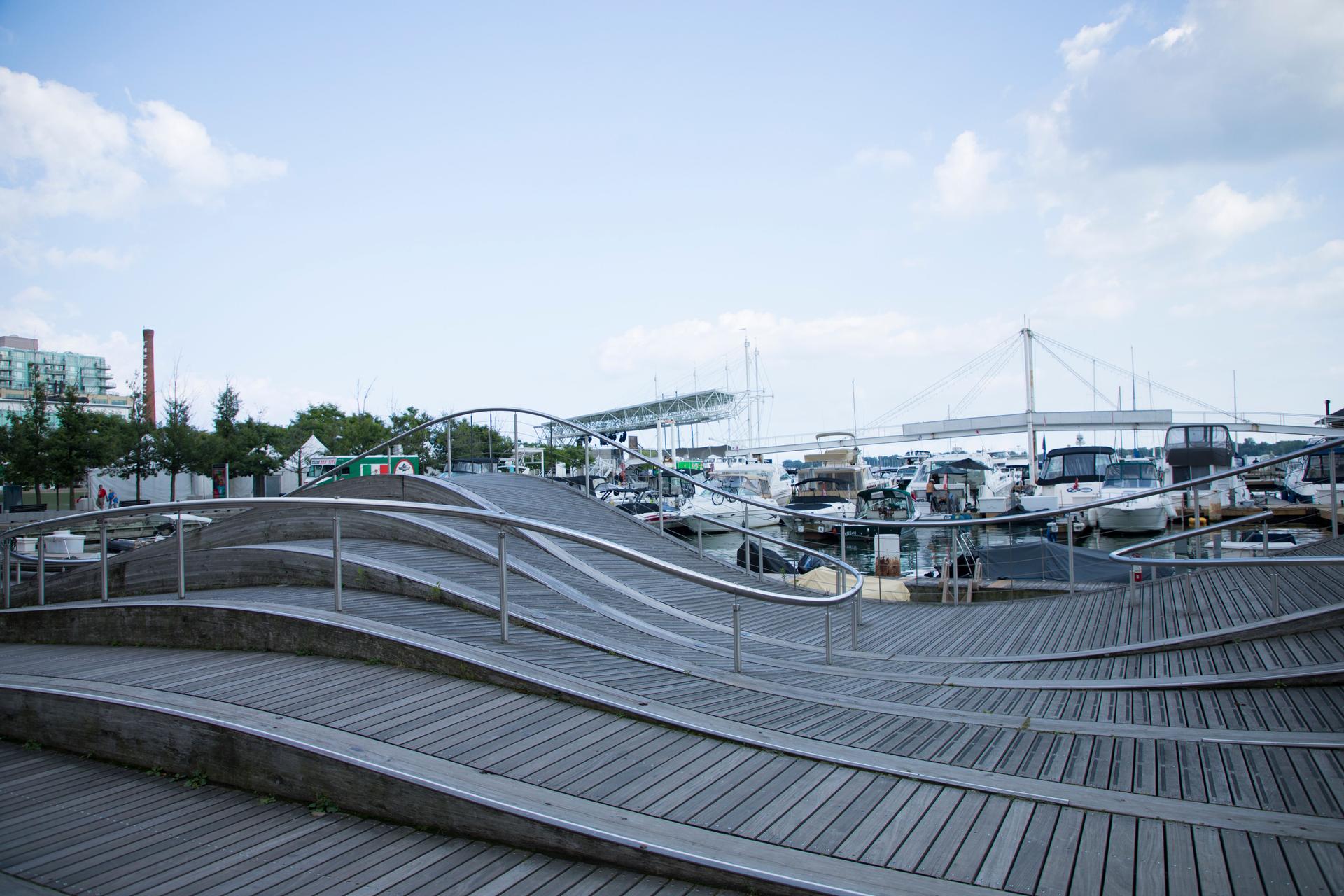 Beautiful view of Toronto Central Waterfront in Downtown Toronto